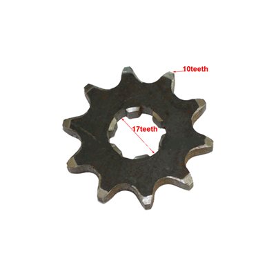 Sprocket 10 Dents Chain 420 17 MM Sprocket 10 Dents Chain 420 17 MM
