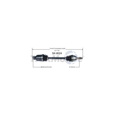 Cardan Avant Droit Suzuki Remplace SK-8026 / SK-8035 / SK-8053 Cardan Avant Droit Suzuki Remplace SK-8026 / SK-8035 / SK-8053