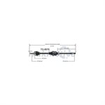 Cardan Avant Droit Toyota Remplace TO-8040